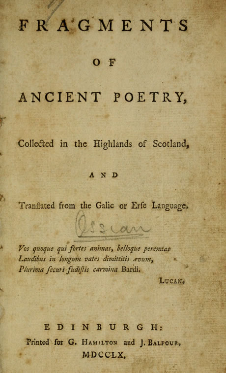 Fragments of Ancient Poetry
